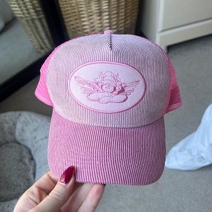 Boys Lie pink trucker hat